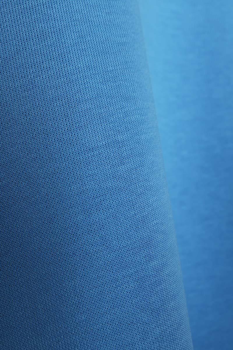 Blue-Kangaroo Pocket Oversize Sweatshirt
