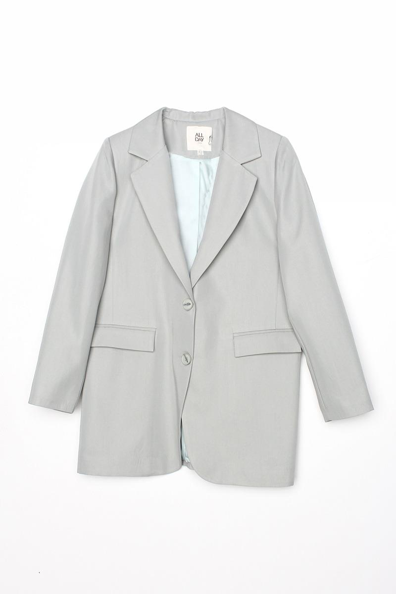 Mint-Düğmeli Blazer Ceket