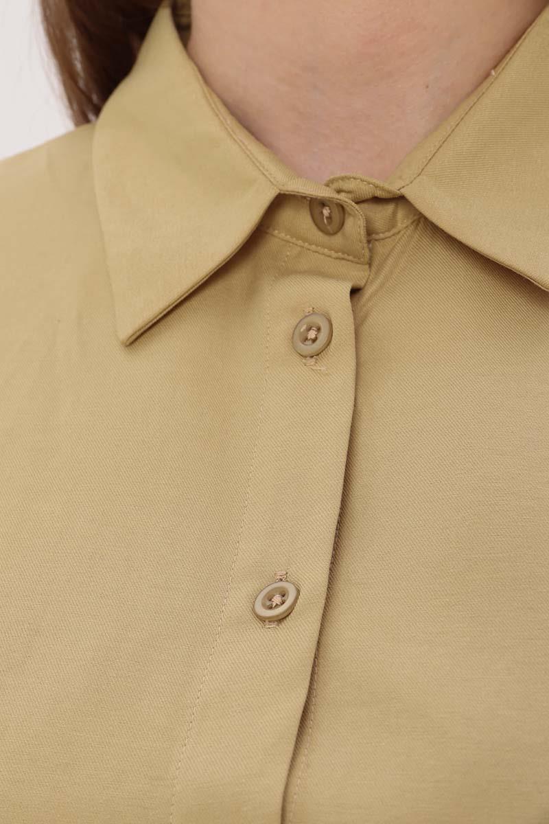 Olive-Oversize Basic Shirt