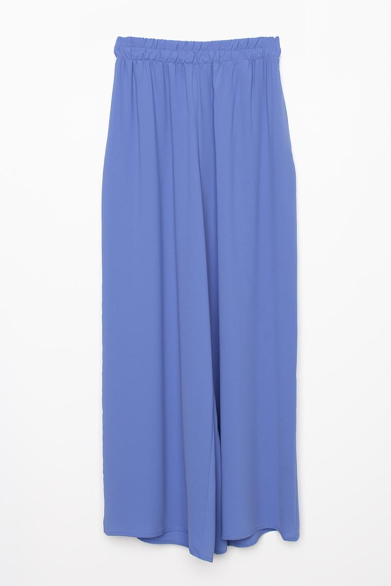 Parlement-Asimetrik Kesim Tunikli Bol Paça Pantolonlu Salaş Takım