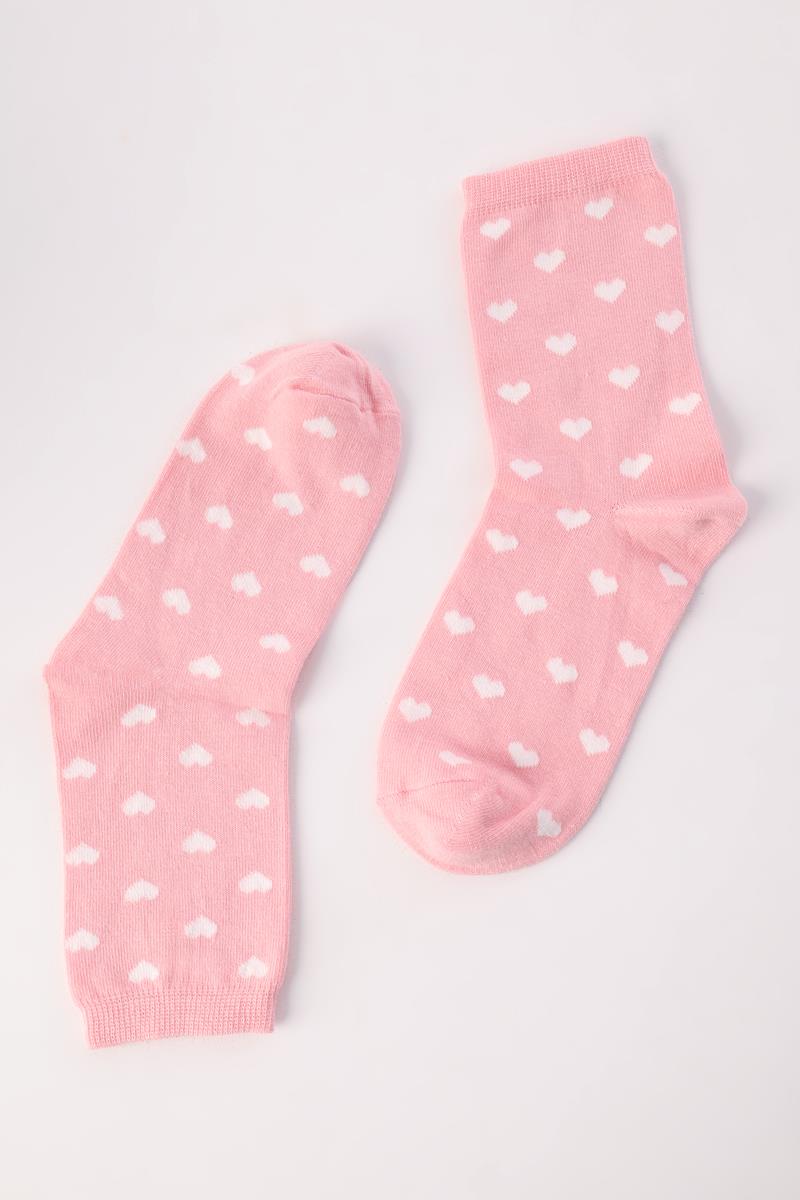 Pink-White-Pink-3 Piece Socks Set