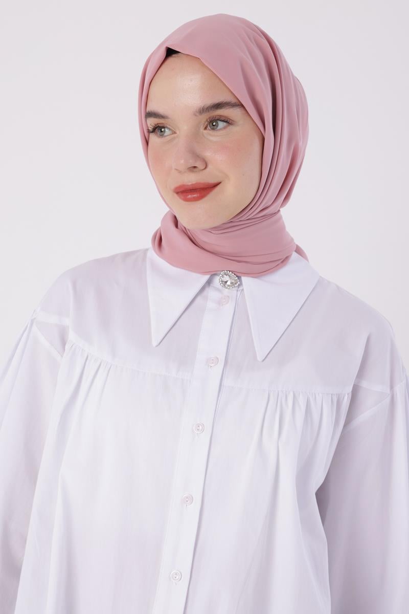 Pembe-Medine İpeği Şal