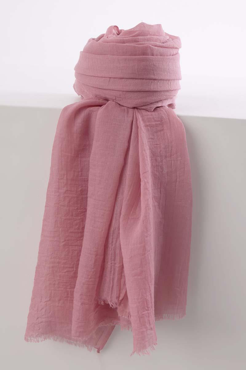 Pembe-Olay Pamuk Şal