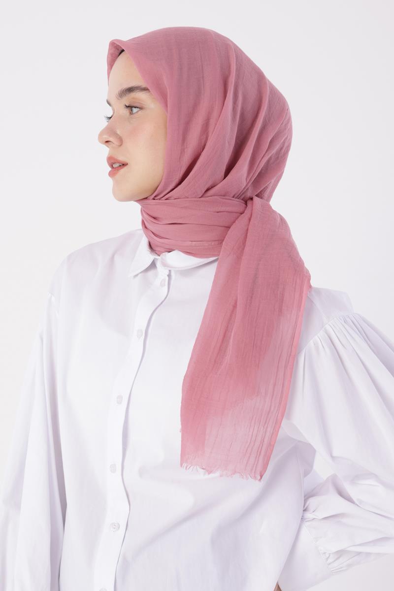 Pembe-Olay Pamuk Şal