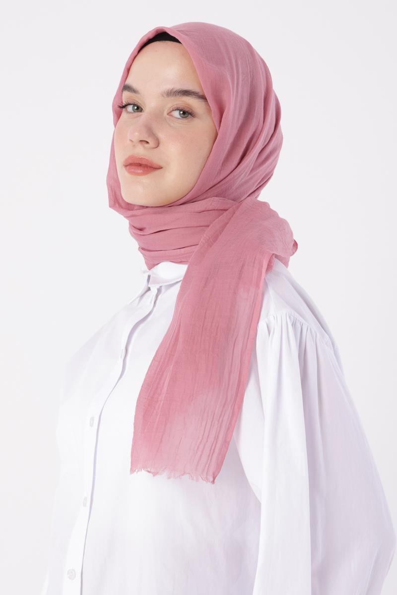 Pembe-Olay Pamuk Şal