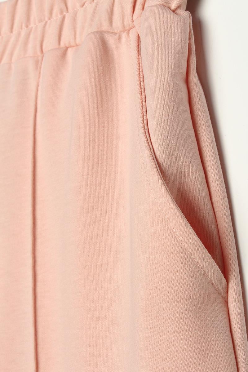 Powder-Grassy Pocket Wide Leg Sweatpants