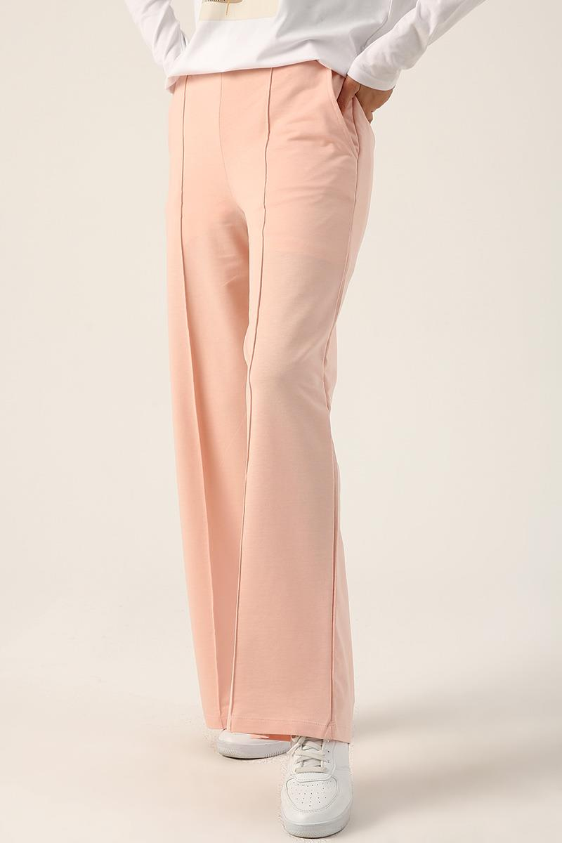 Powder-Grassy Pocket Wide Leg Sweatpants