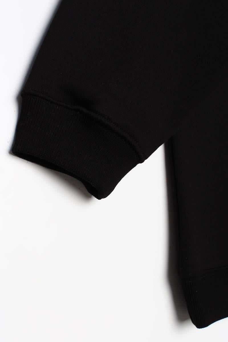 Siyah-3 İplik Oversize Basic Sweatshirt