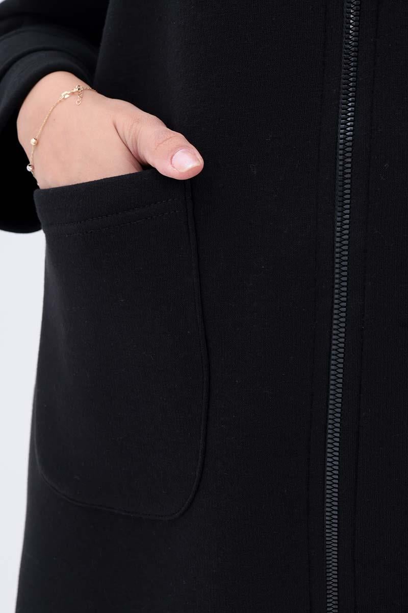 Siyah-Apoletli Reglan Hırka