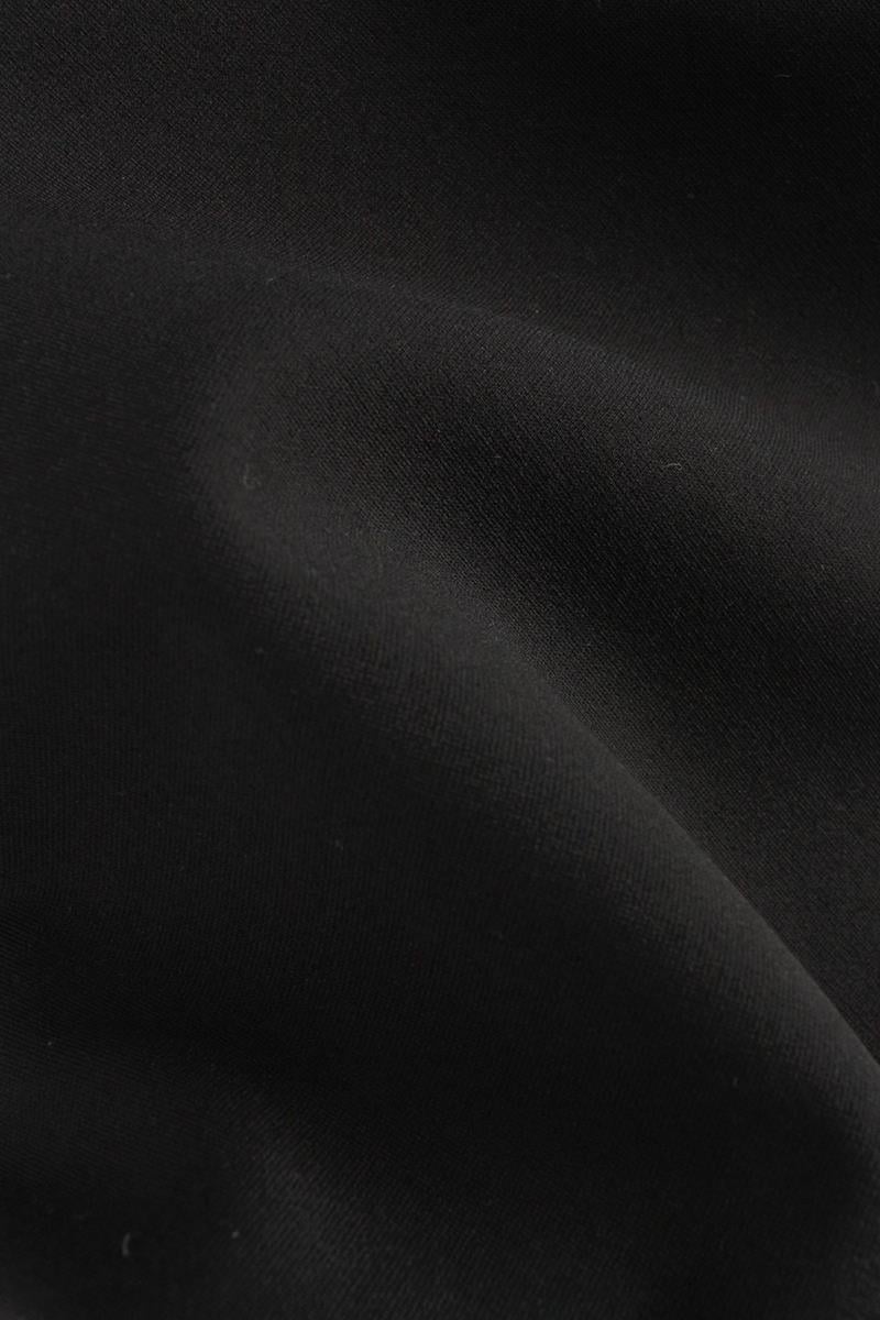 Black-Elastic Back Wide Leg Pocket Trousers