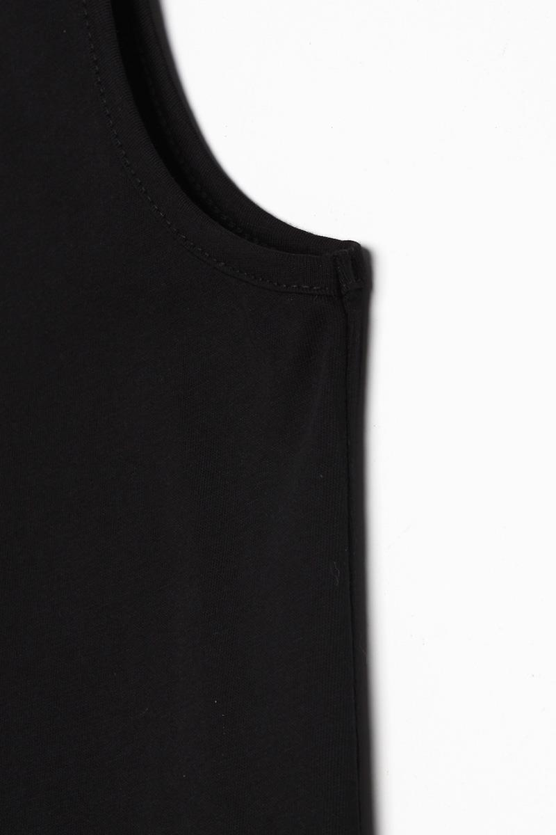 Siyah-Basic Kolsuz Tunik