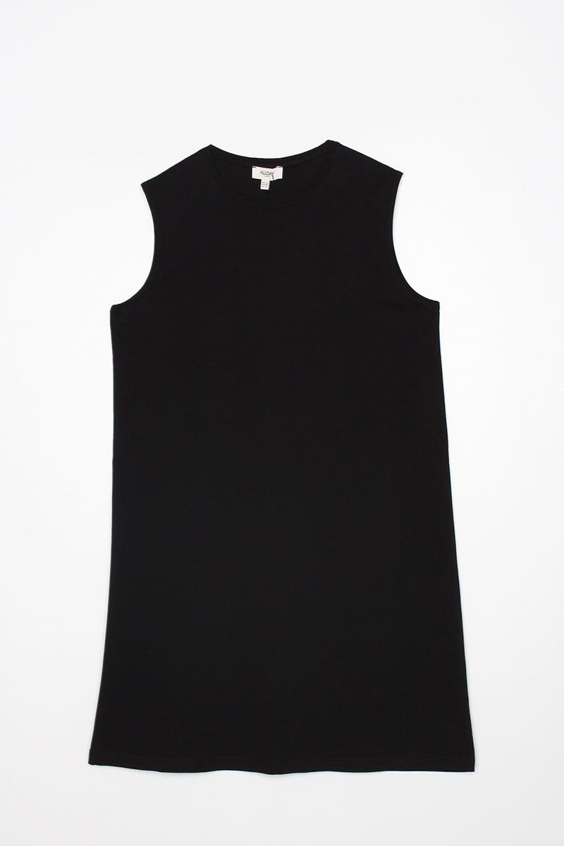 Siyah-Basic Kolsuz Tunik