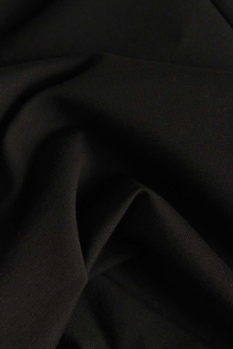 Robe tricotée basique à capuche noire grande taille
