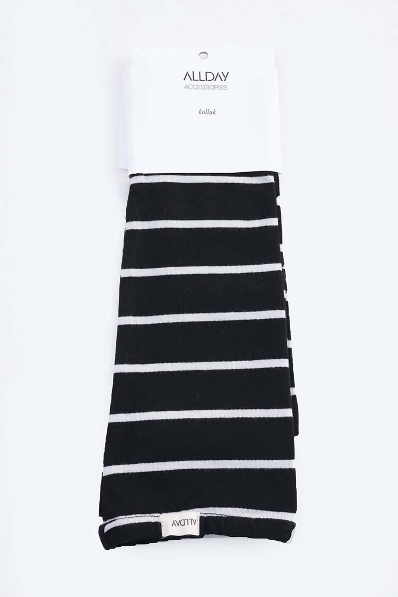 Black-Ecru-Cotton Finger Sleeve
