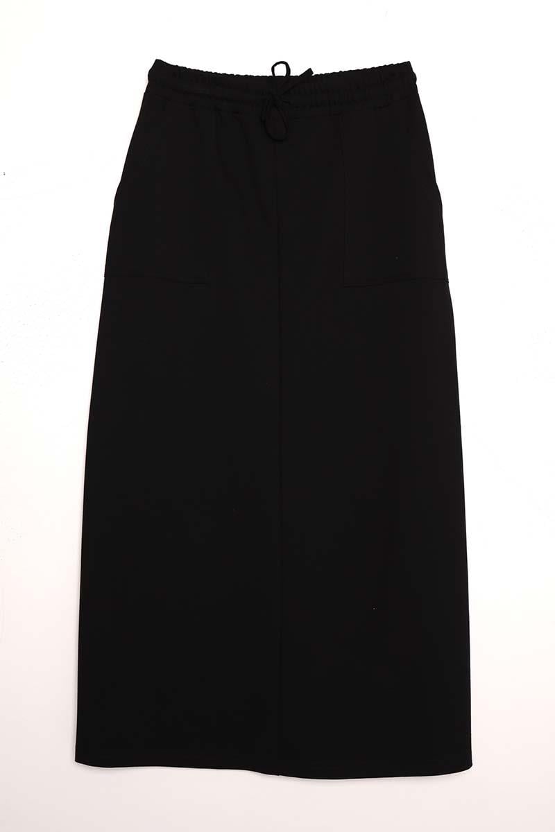 Siyah-İki Cepli Etek
