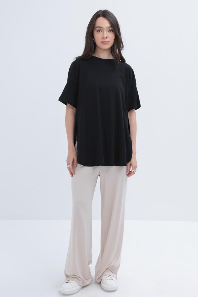 Noir-T-shirt 100% coton
