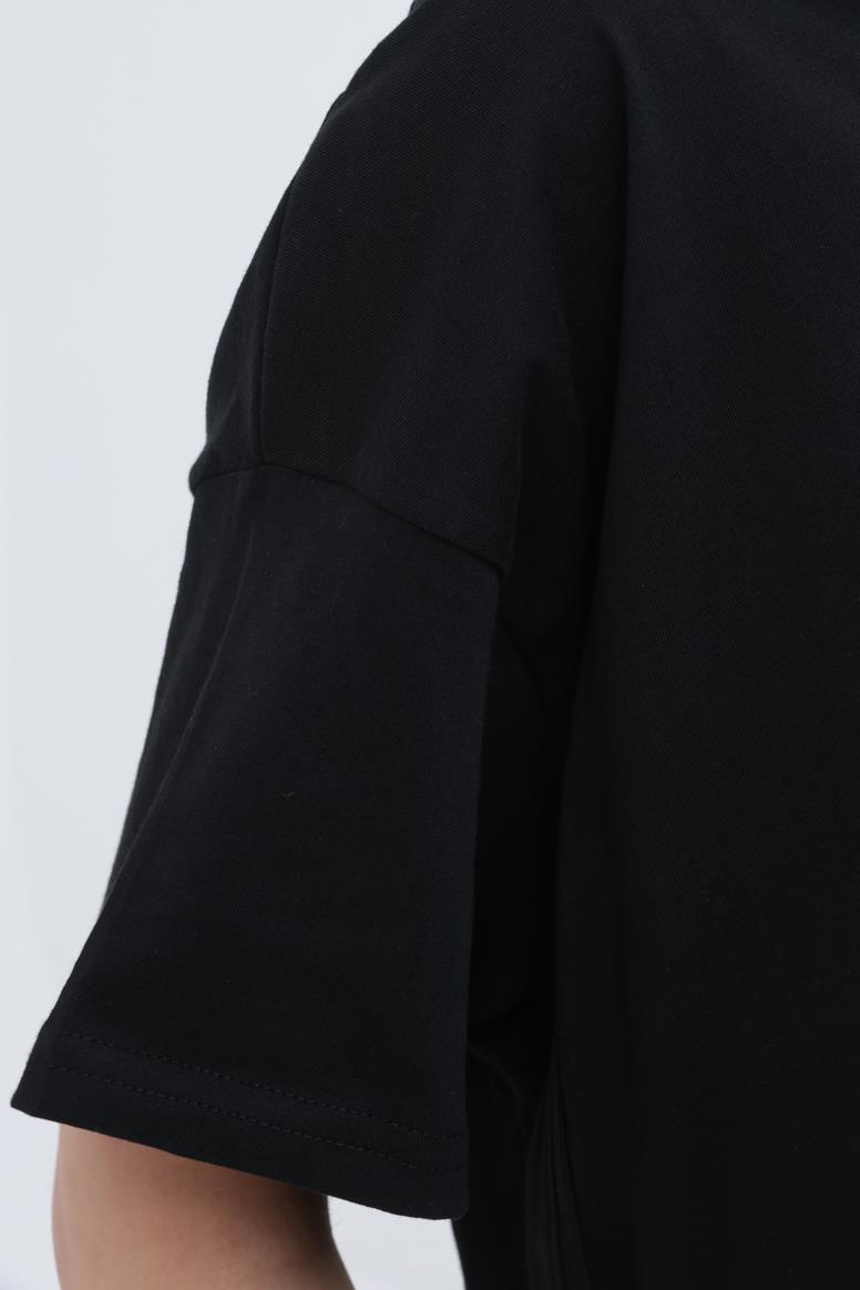 Noir-T-shirt 100% coton