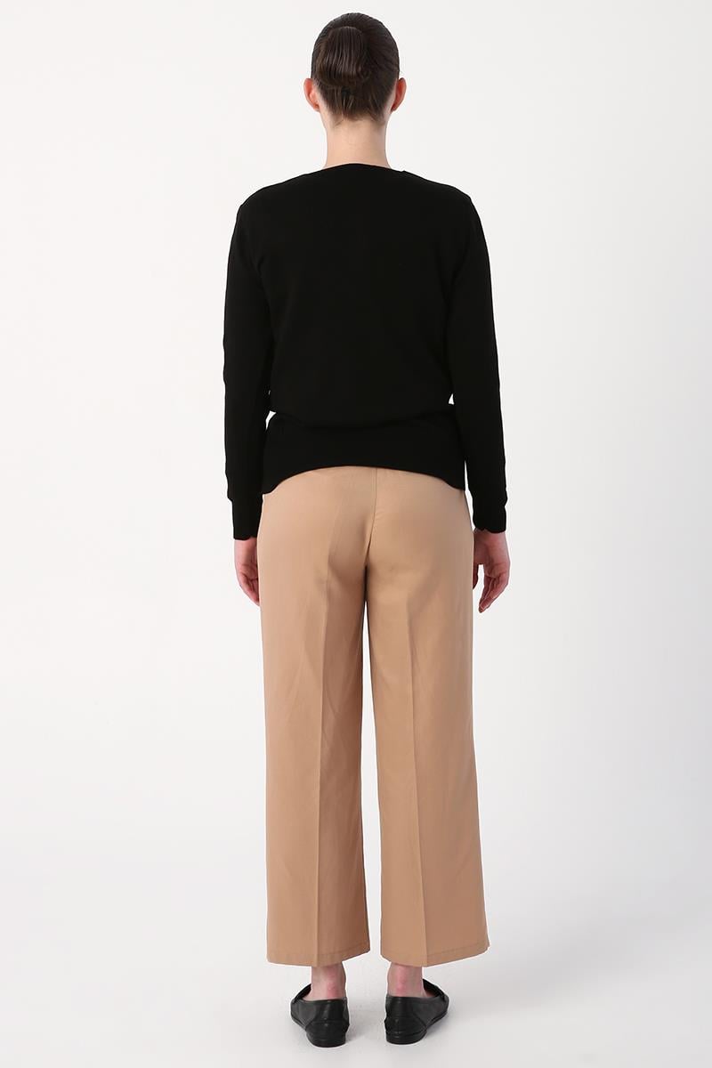 Cardigan en tricot noir-court