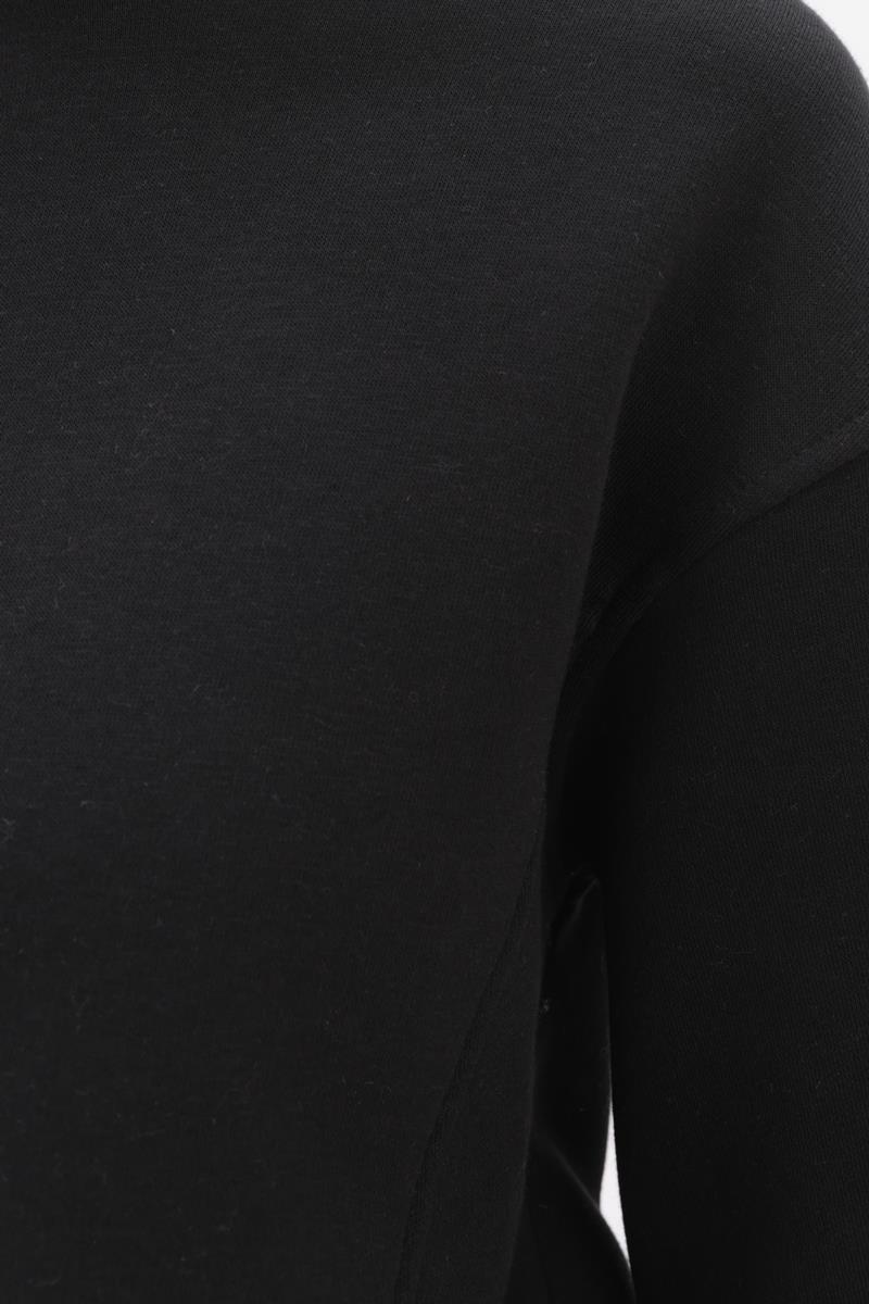 Siyah-Kulplu Kapüşonlu Sweat Tunik