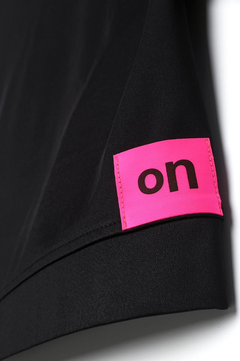 Black-Neon Detailed Oversize Sweat Tunic