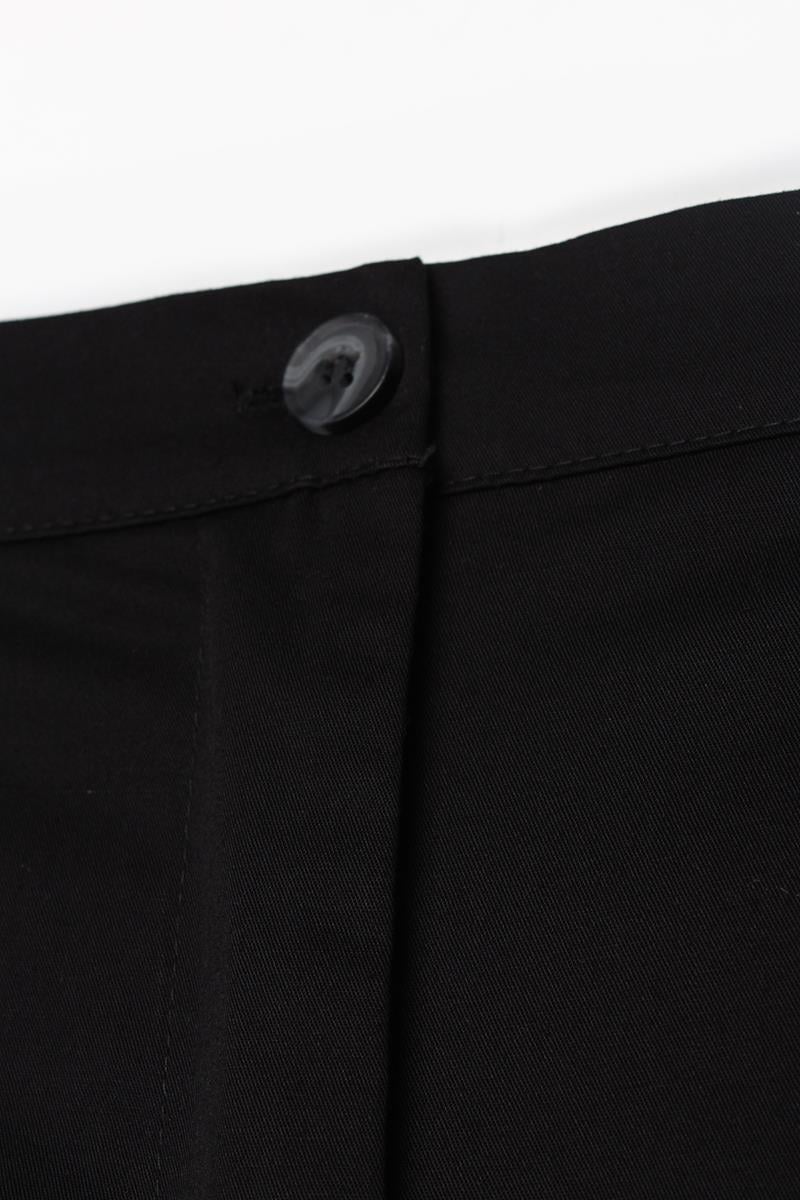 Siyah-Pamuklu Ütü İzli Cepli Likralı Dar Paça Pantolon