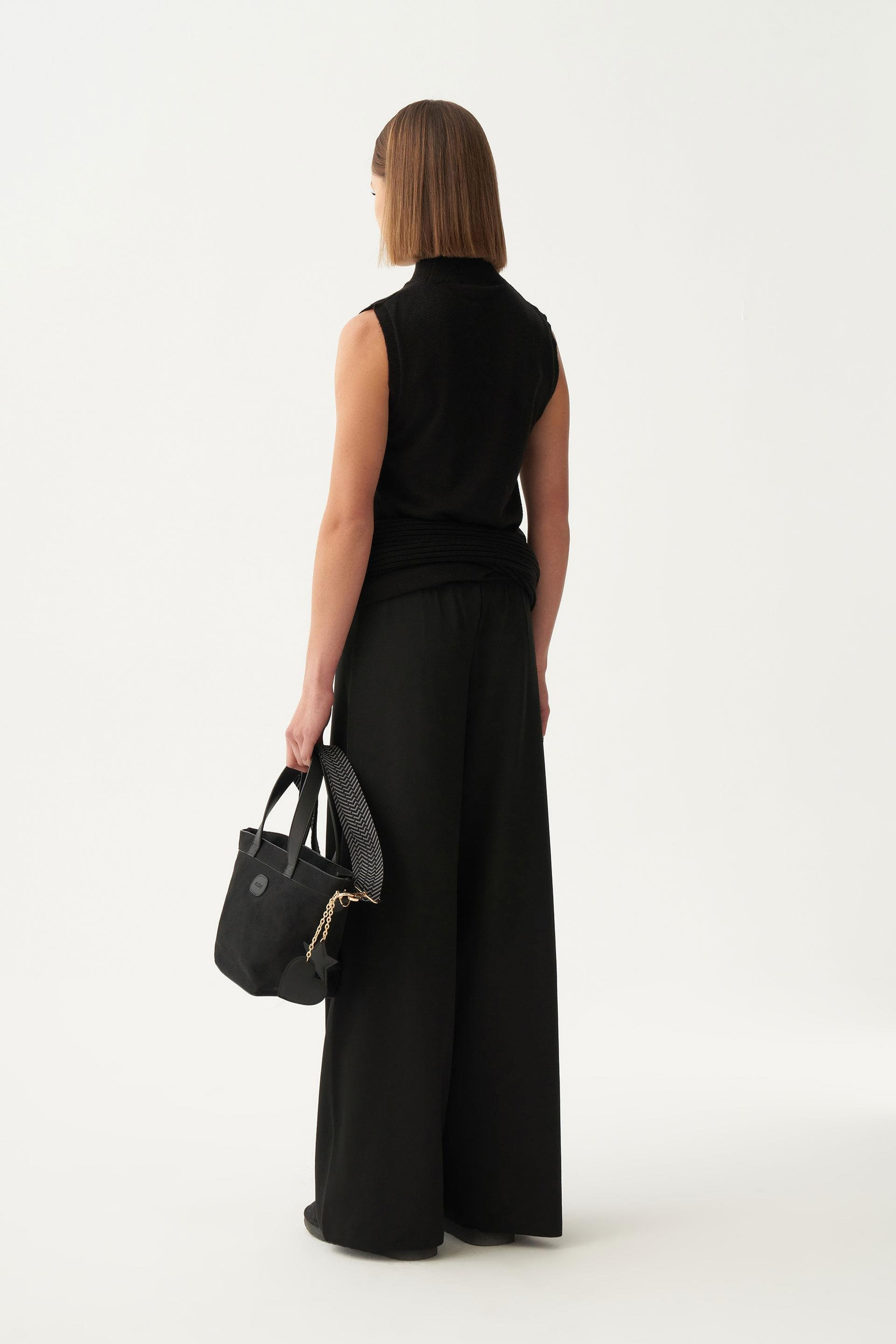 Siyah-Triko Pantolon