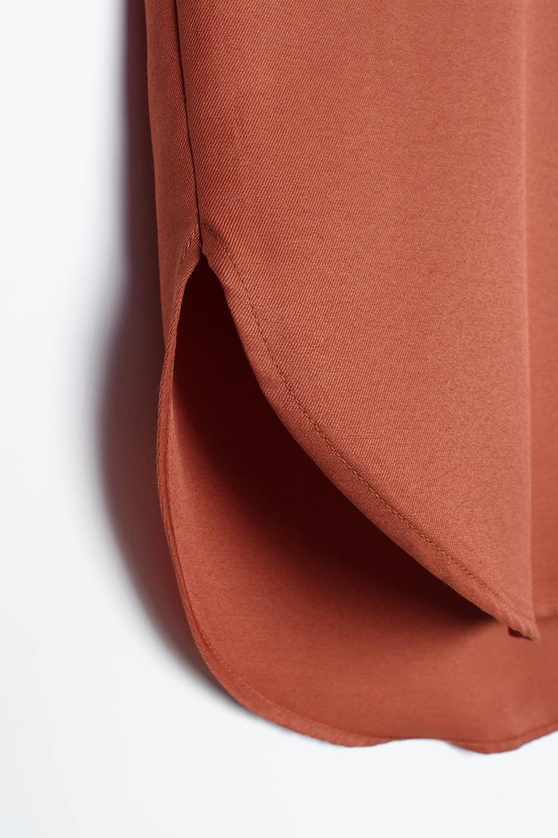 Chemise basique oversize à carreaux doux