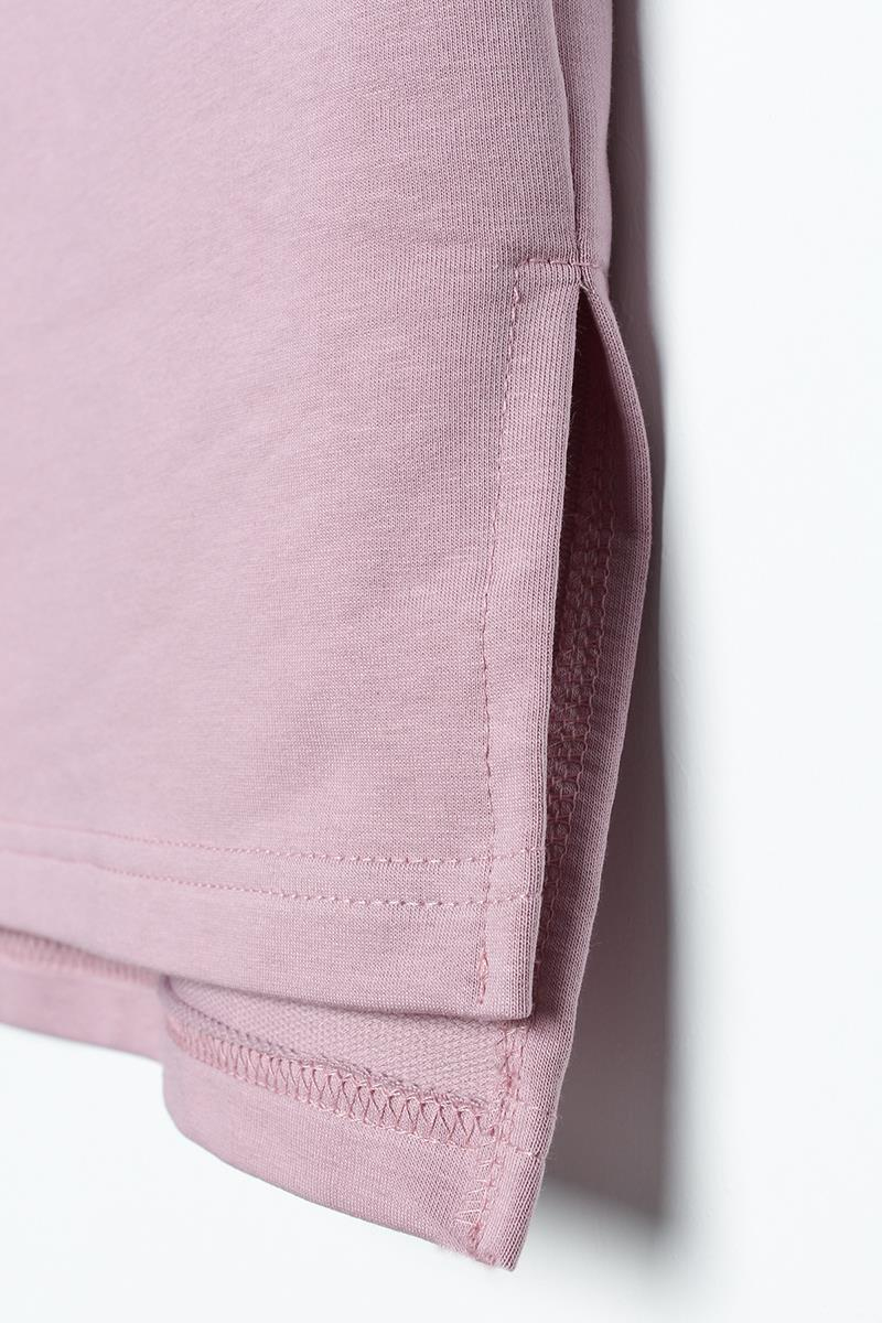 Soft Lila-Oversize Renkli Motifli Örme Tunik