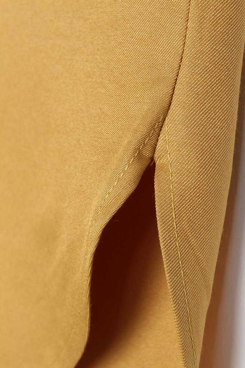 Chemise basique oversize jaune doux