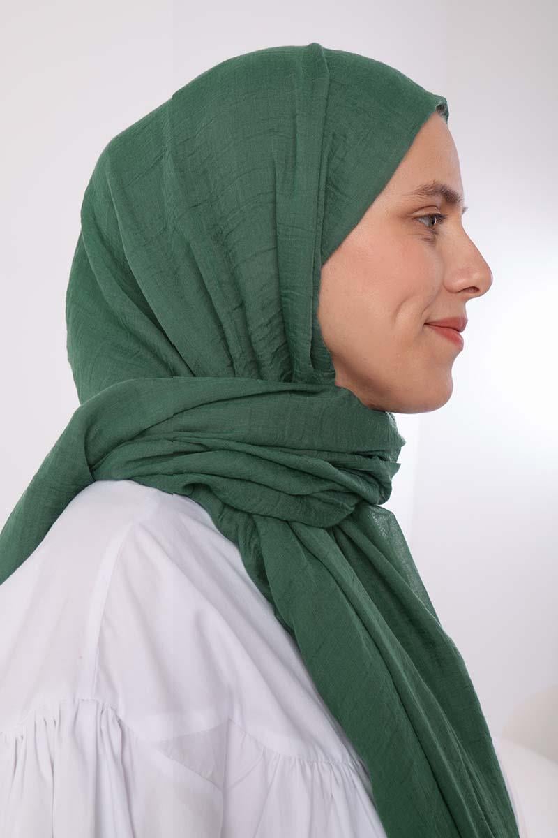 Soft Yeşil-Olay Pamuk Şal