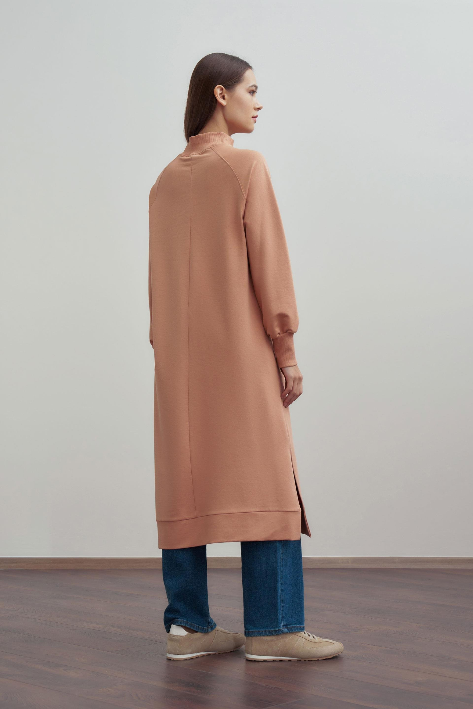 Somon-Nakışlı Uzun Tunik