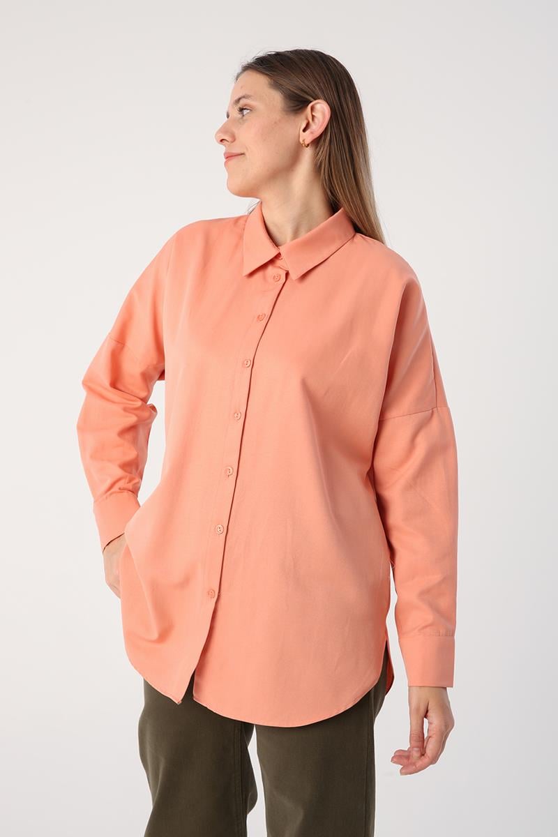 Somon01-Chemise basique surdimensionnée