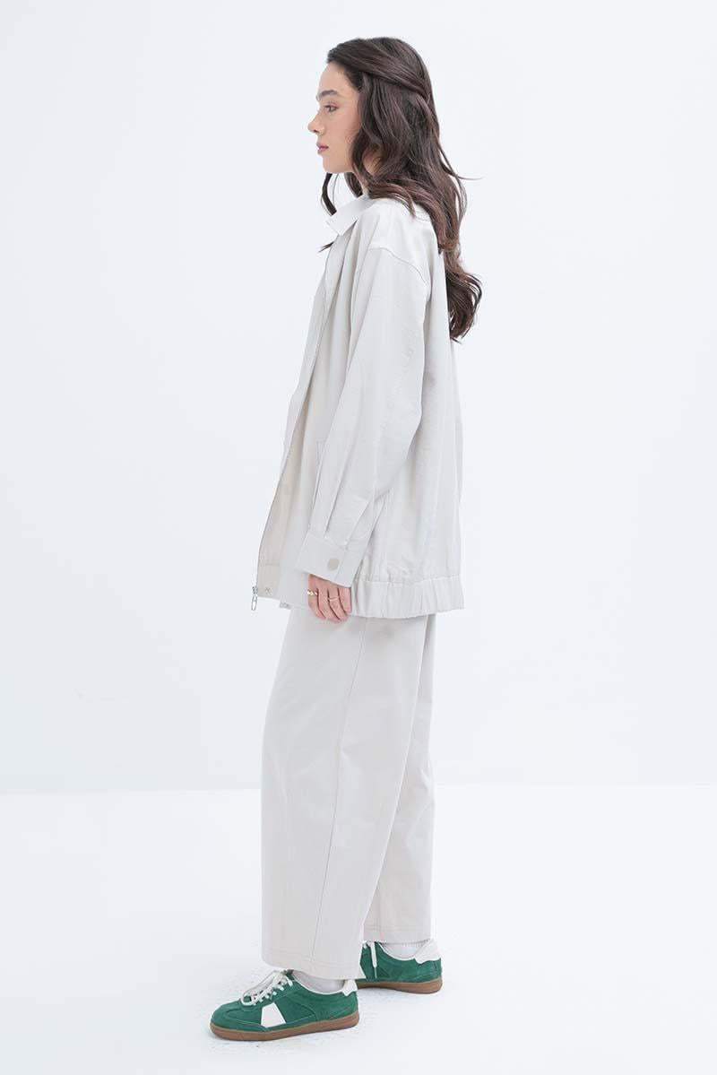 Taş-Beli Lastikli Slouchy Pantolon