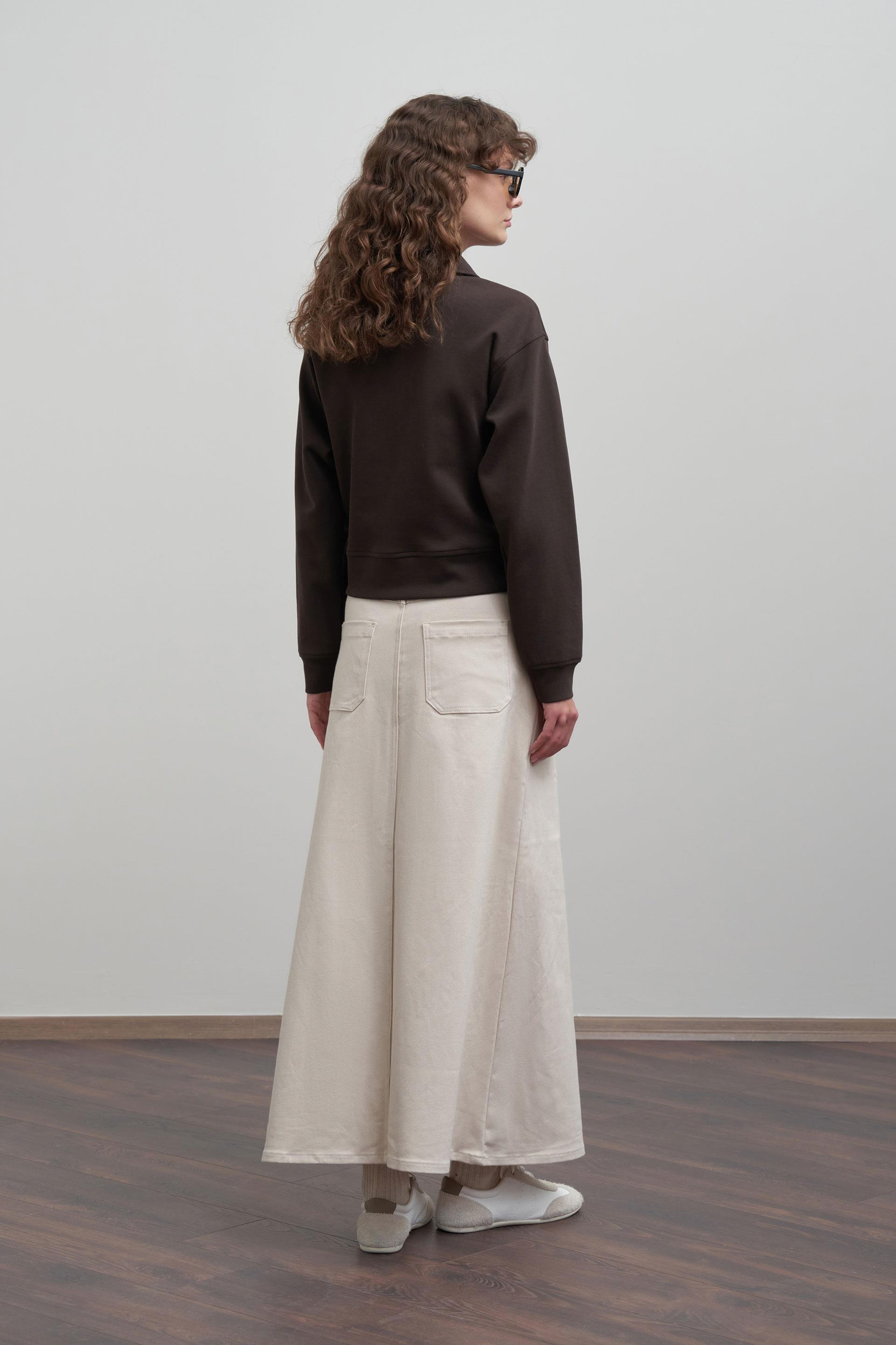 Taş-Gabardin Çan Etek