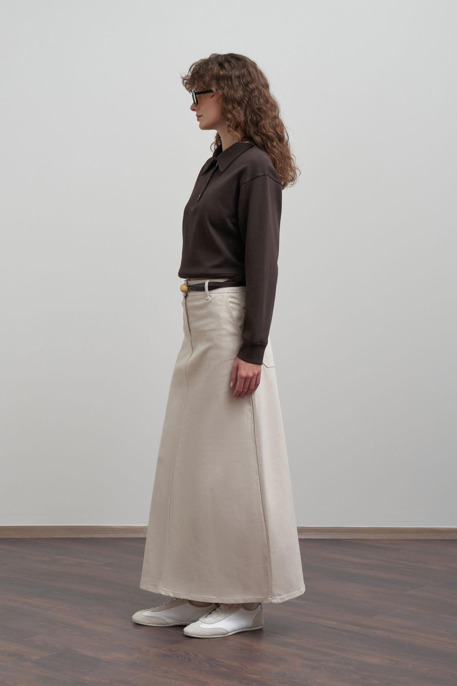 Taş-Gabardin Çan Etek