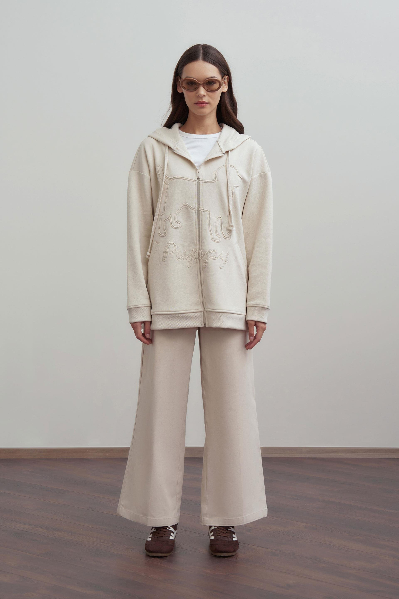 Taş-Kanguru Cep Detaylı Sweatshirt