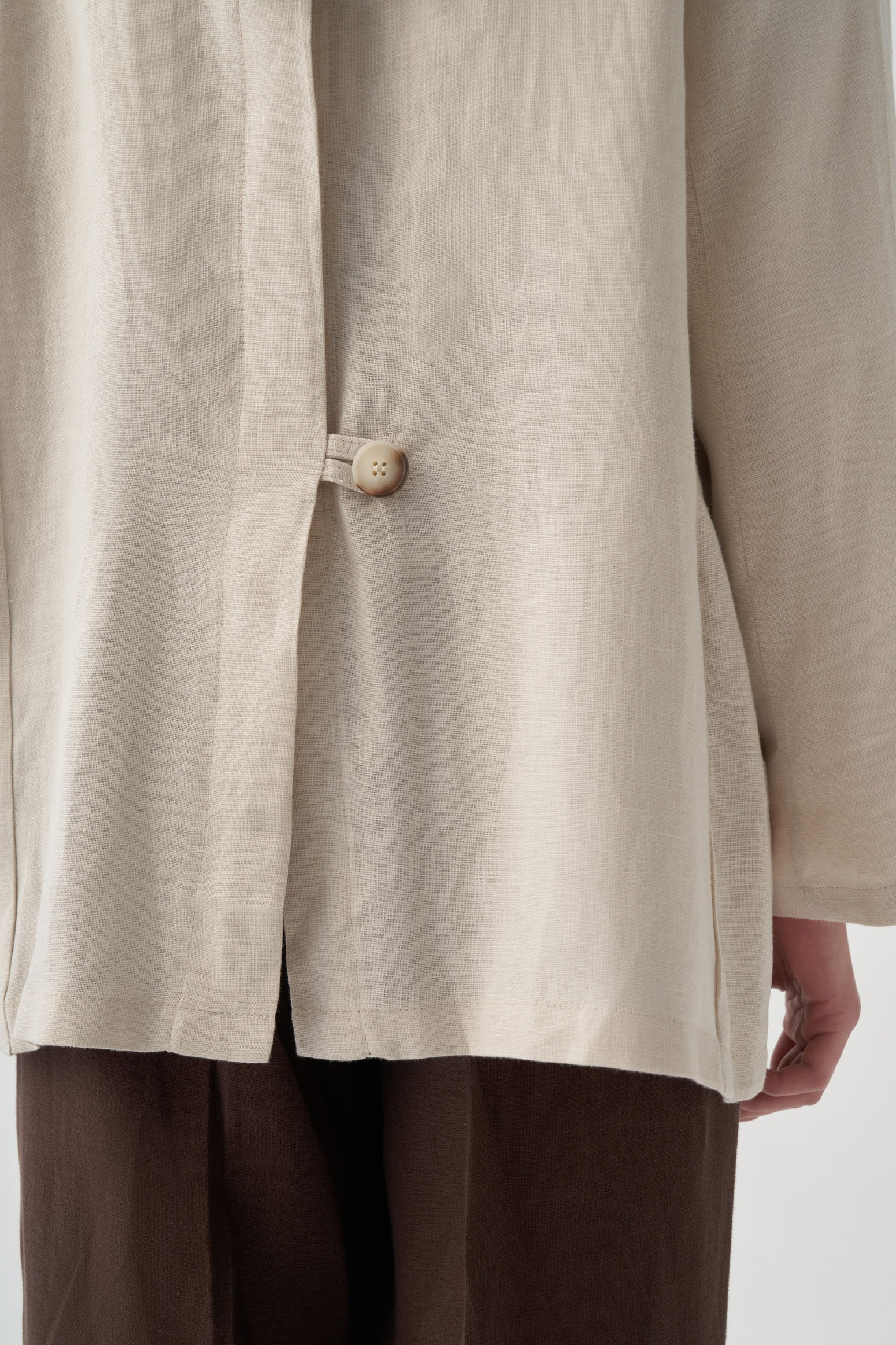 Stein-Leinen Blazer
