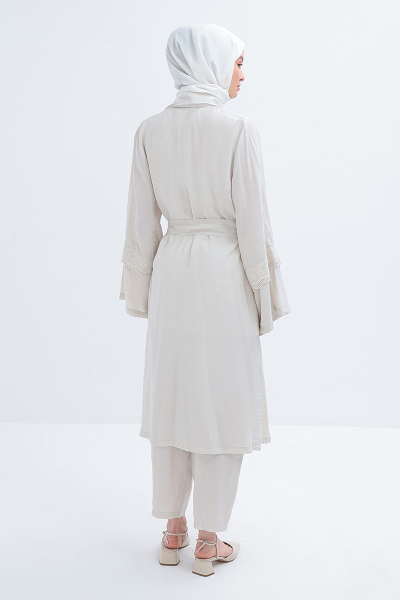 Taş-Kolu Fisto Detaylı Kimono