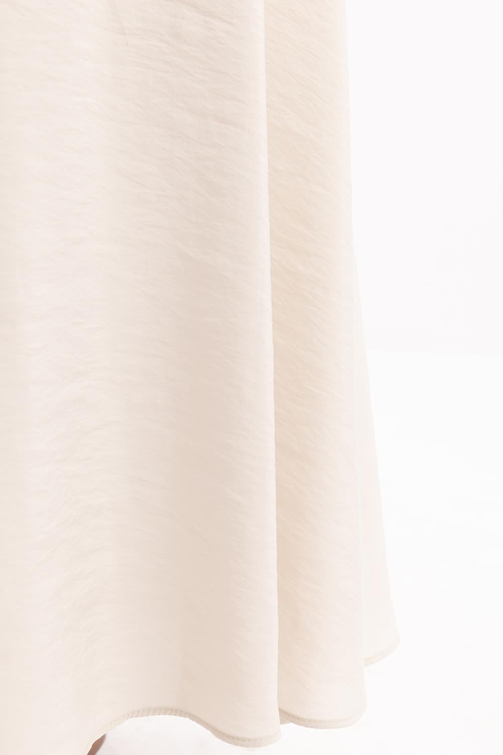 Stone-Patterned Pleated Skirt