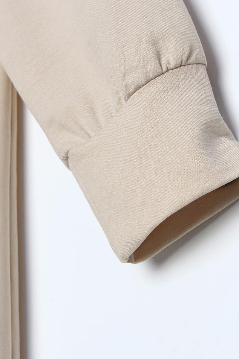 Taş-Leopar Bağcıklı Kapüşonlu Rahat Tunik