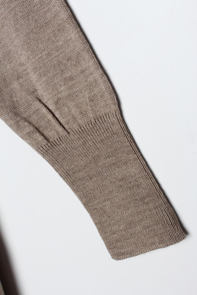 Tunique en tricot à col en V Stone Melange