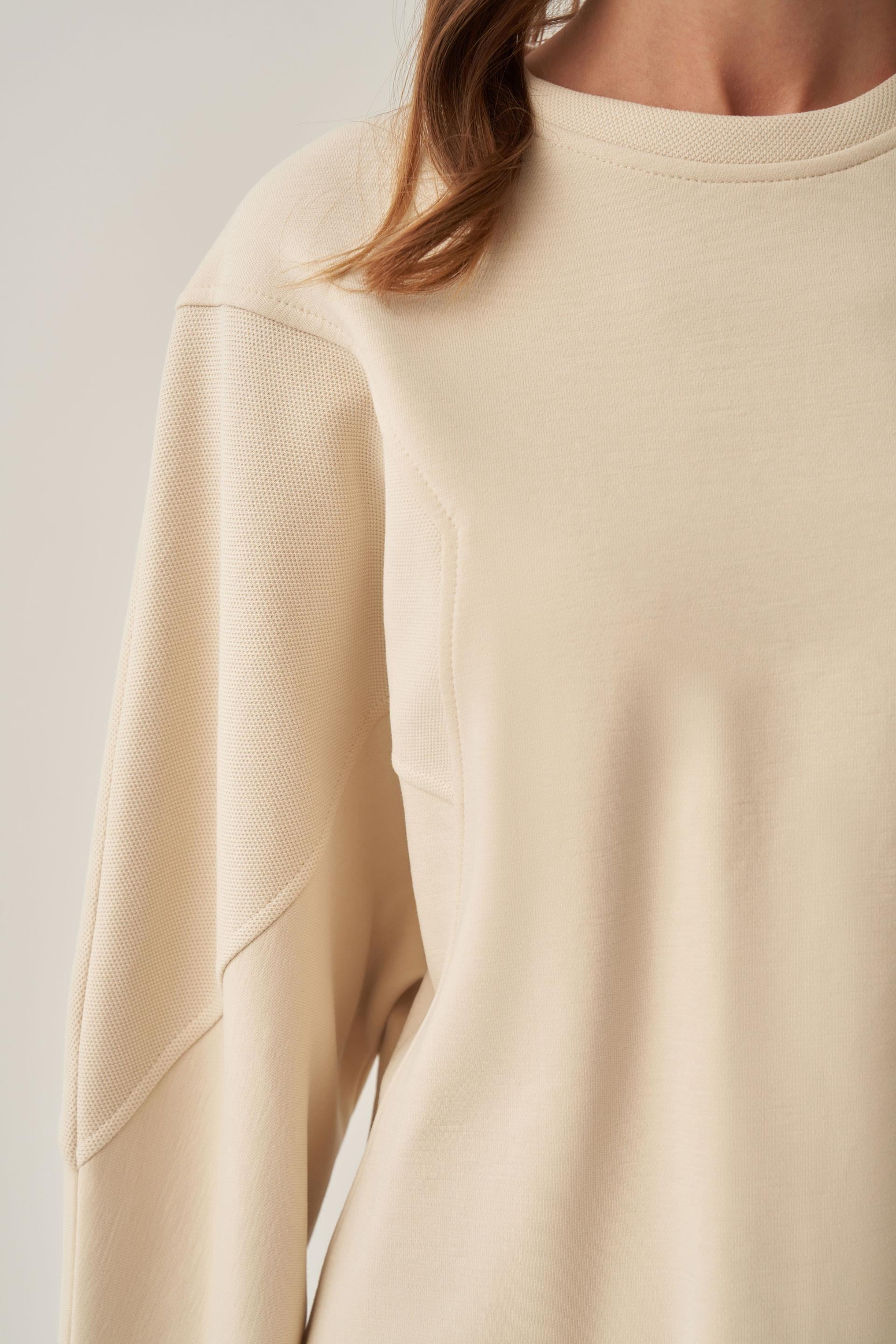 Taş-Oversize İnterlok Sweat