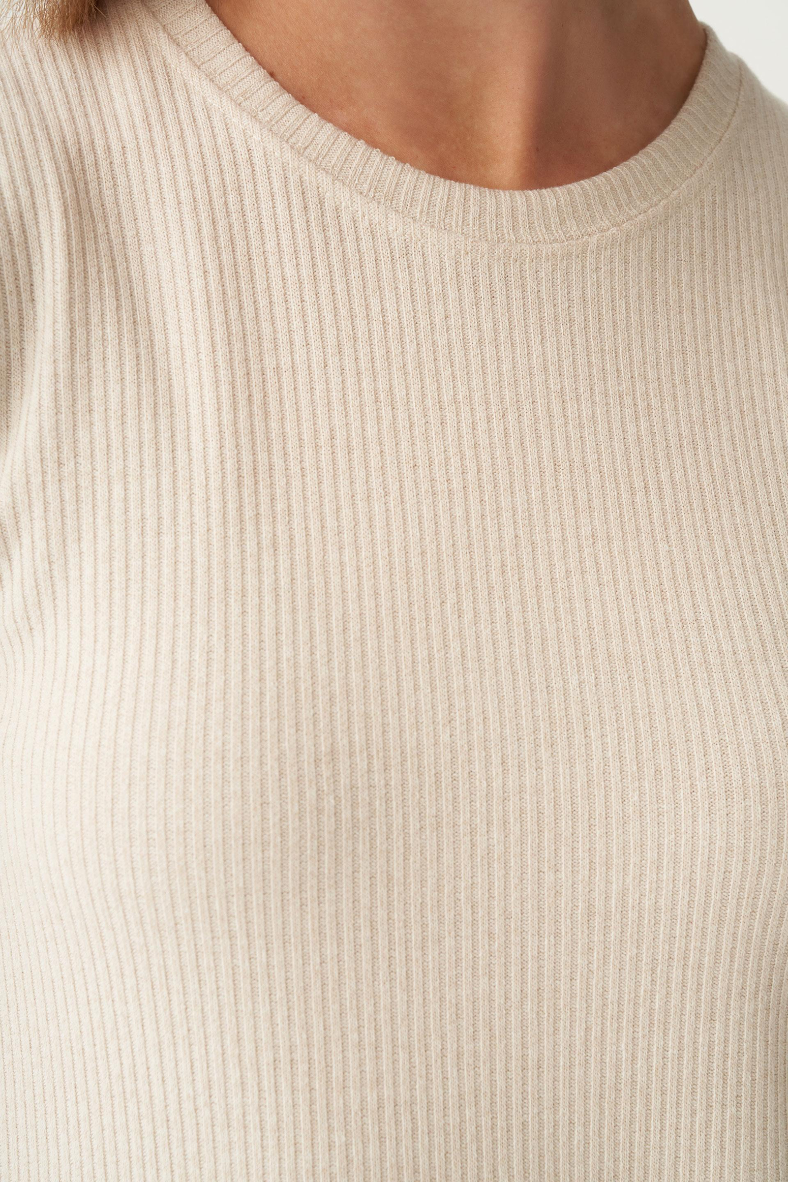 Taş-Pamuklu Fitilli Kolsuz Likralı T-Shirt