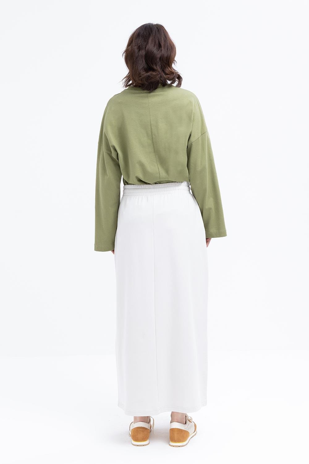 Taş-Pamuklu İki Cepli Etek