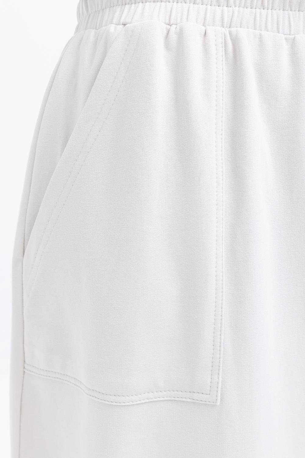 Taş-Pamuklu İki Cepli Etek