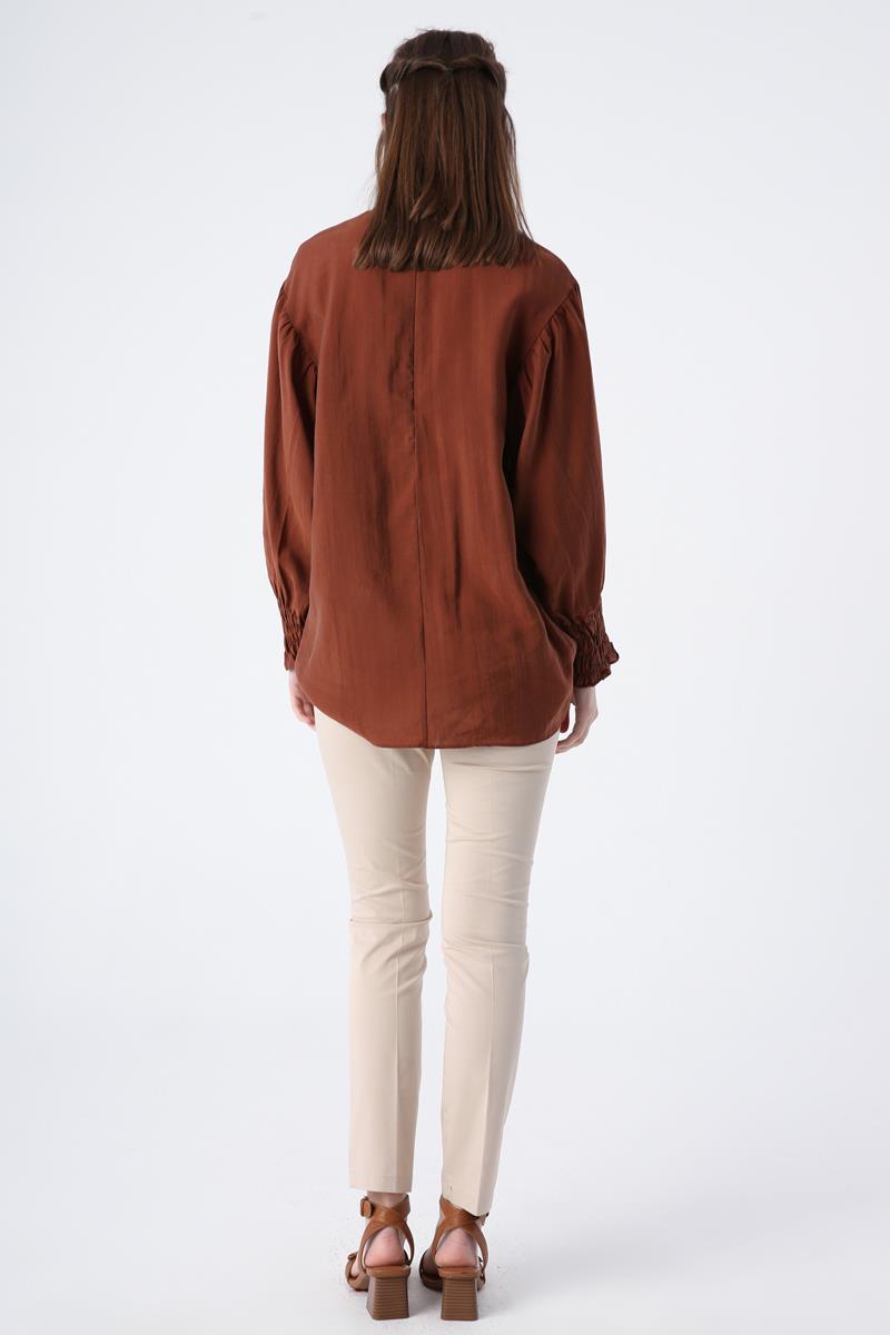 Taş-Pamuklu Ütü İzli Cepli Likralı Dar Paça Pantolon