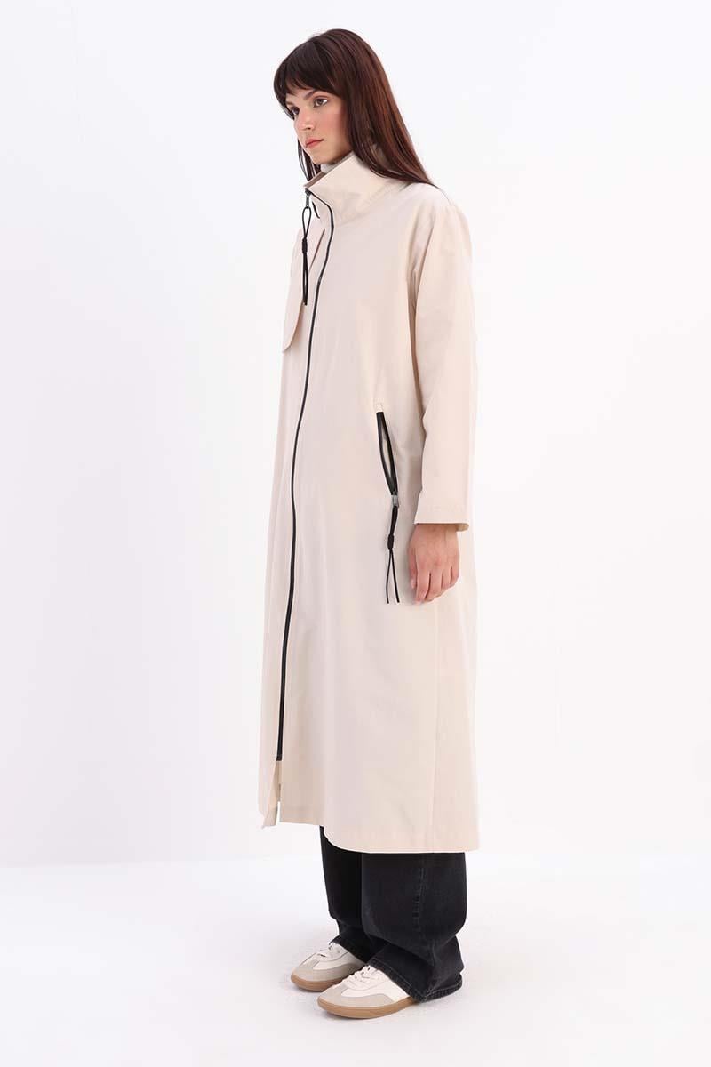 Taş-RÜZGARLIKLI FERMUARLI TRENÇKOT