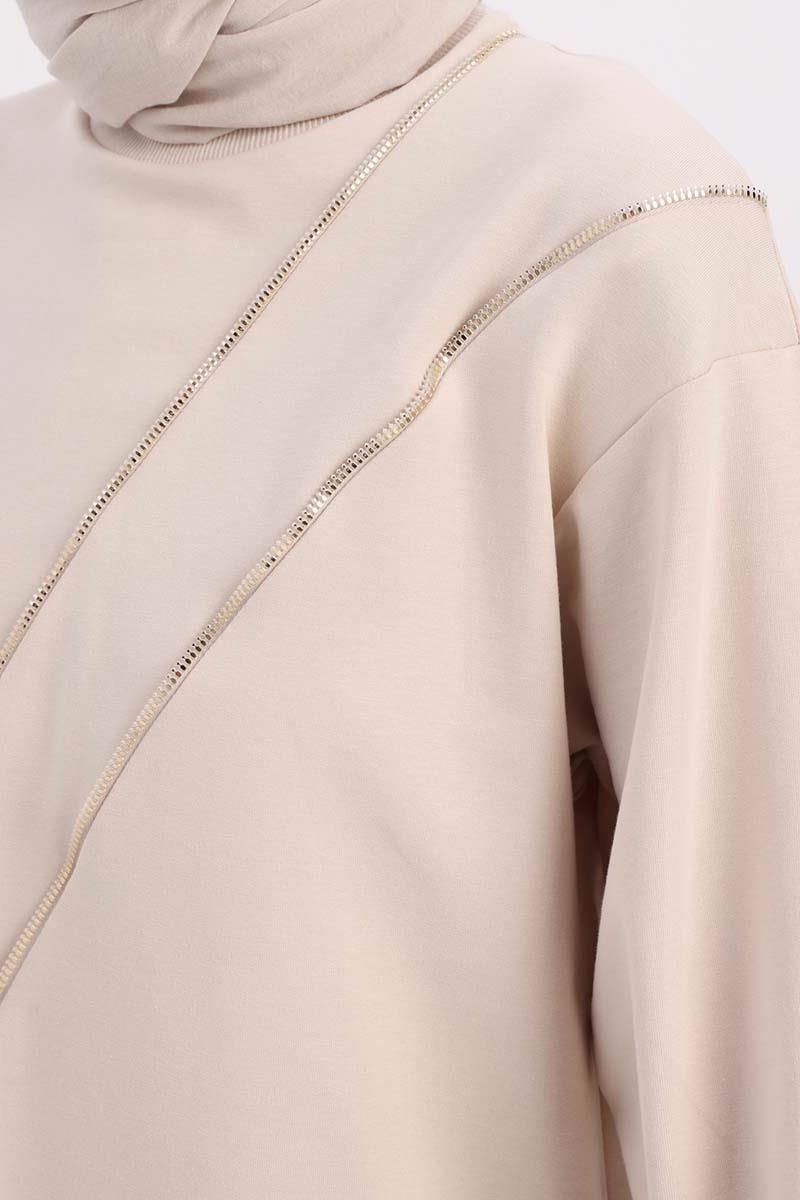 Taş-SÜS FERMUARLI SWEAT TUNİK