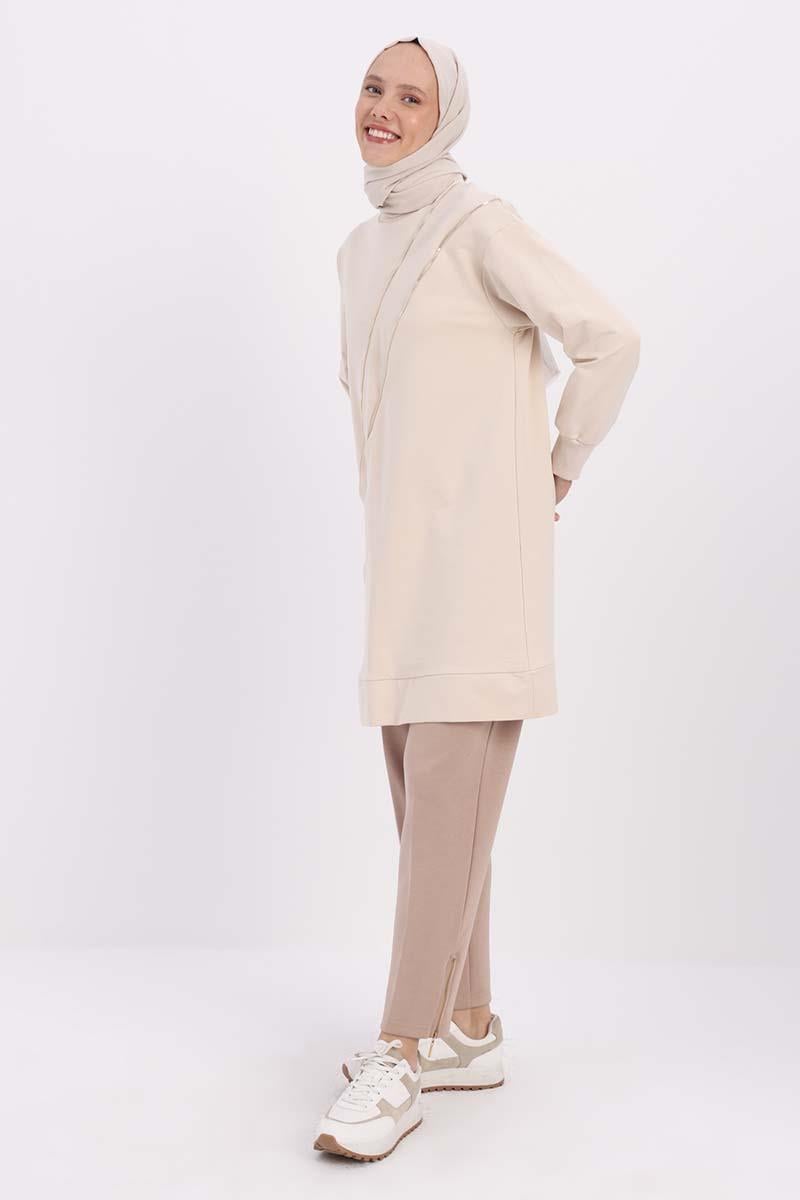 Taş-SÜS FERMUARLI SWEAT TUNİK