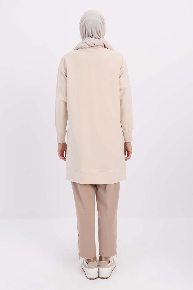 Taş-SÜS FERMUARLI SWEAT TUNİK